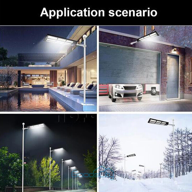 nye kommercielle Solar Street Lights Outdoor Dusk to Dawn Super Bright 1680 LED-lampe