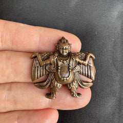 Tibetan Brass Garuda Pendant Amulet Bird Necklace Collectible 07FC0E-D4 - KOEEK