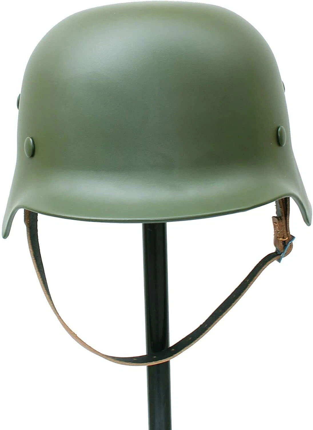 WW2 German WWII Soldier  M35 Helmet Steel Material Stahlhelm Black Green Color 07FC0E-D4 - KOEEK