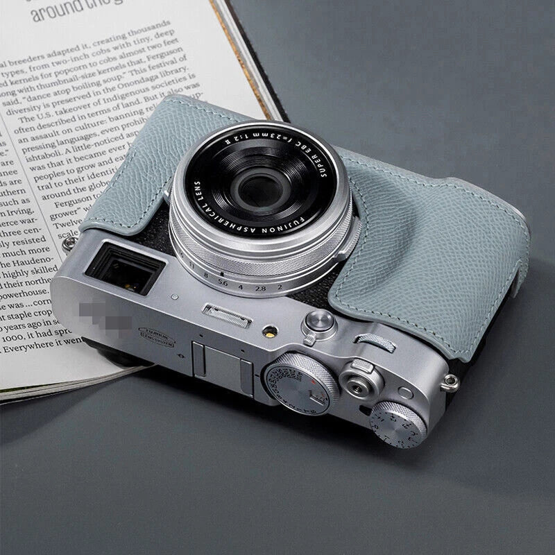 Leather Camera Insert Half Case Bag Cover Suitable For Fujifilm X100Vi 07FC0E-D4 - KOEEK