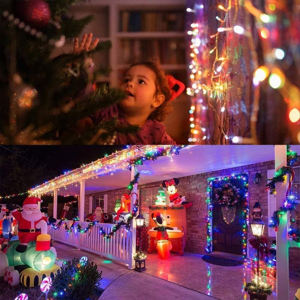 Christmas Lights Outdoor Decorations 96-960 LED 8 Modes Curtain String Light US 07FC0E-D4 - KOEEK