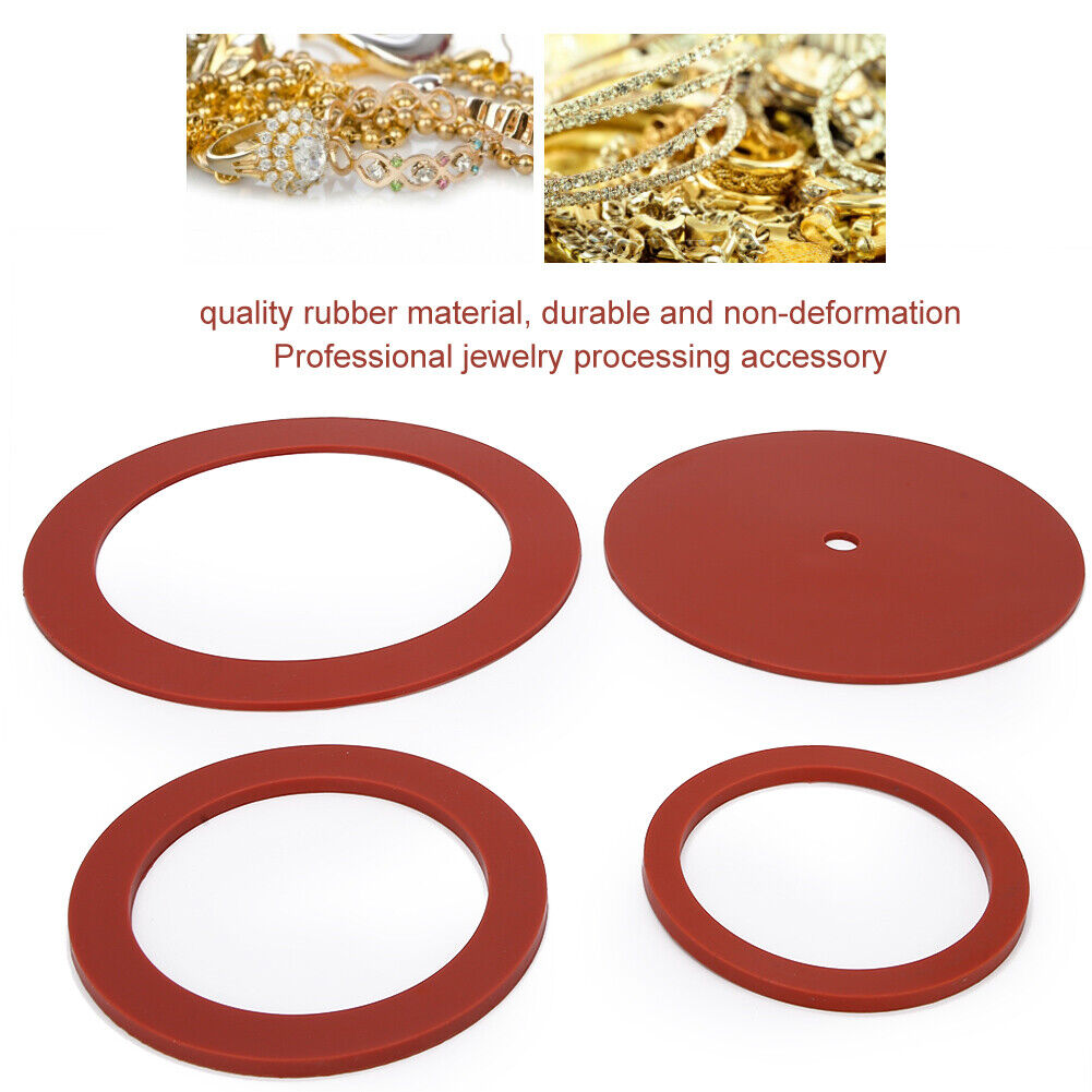 new Rubber Gasket Casting Machine Gasket 4pcs For Jeweler Shop Jewelry Repairer