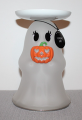 ! NIB Bath and Body Works Light-up Ghost Pedestal 3-Wick Candle Holder! 07FC0E-D4 - KOEEK