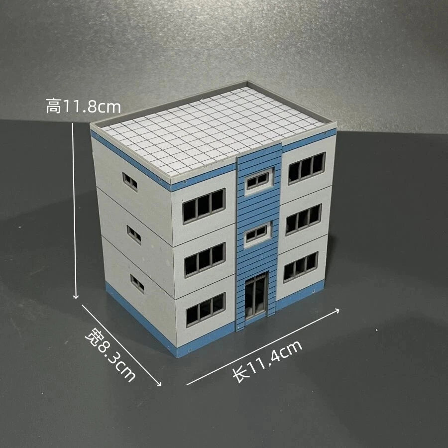 1: 87 Building High rise City Scene Model Train Railway Modern Office Kit Toy 07FC0E-D4 - KOEEK