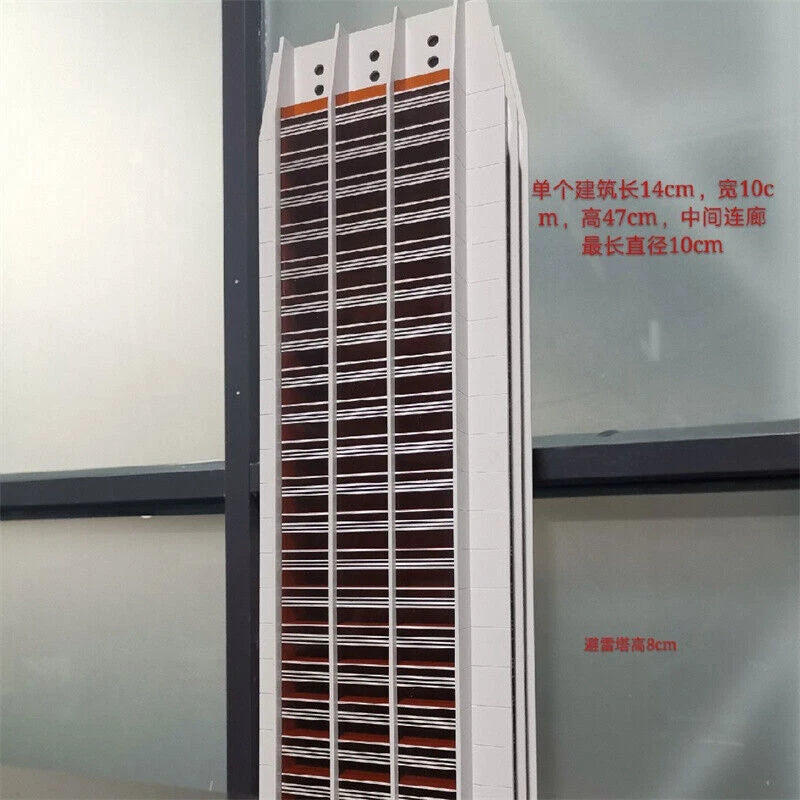 1/150 N Scale Modern Business Information Architecture Building Model Assembled 07FC0E-D4 - KOEEK