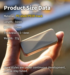 EDC Hourglass Magnet Push Slider Stress Relief Toy for Adults Anti-Stress Toy 07FC0E-D4 - KOEEK