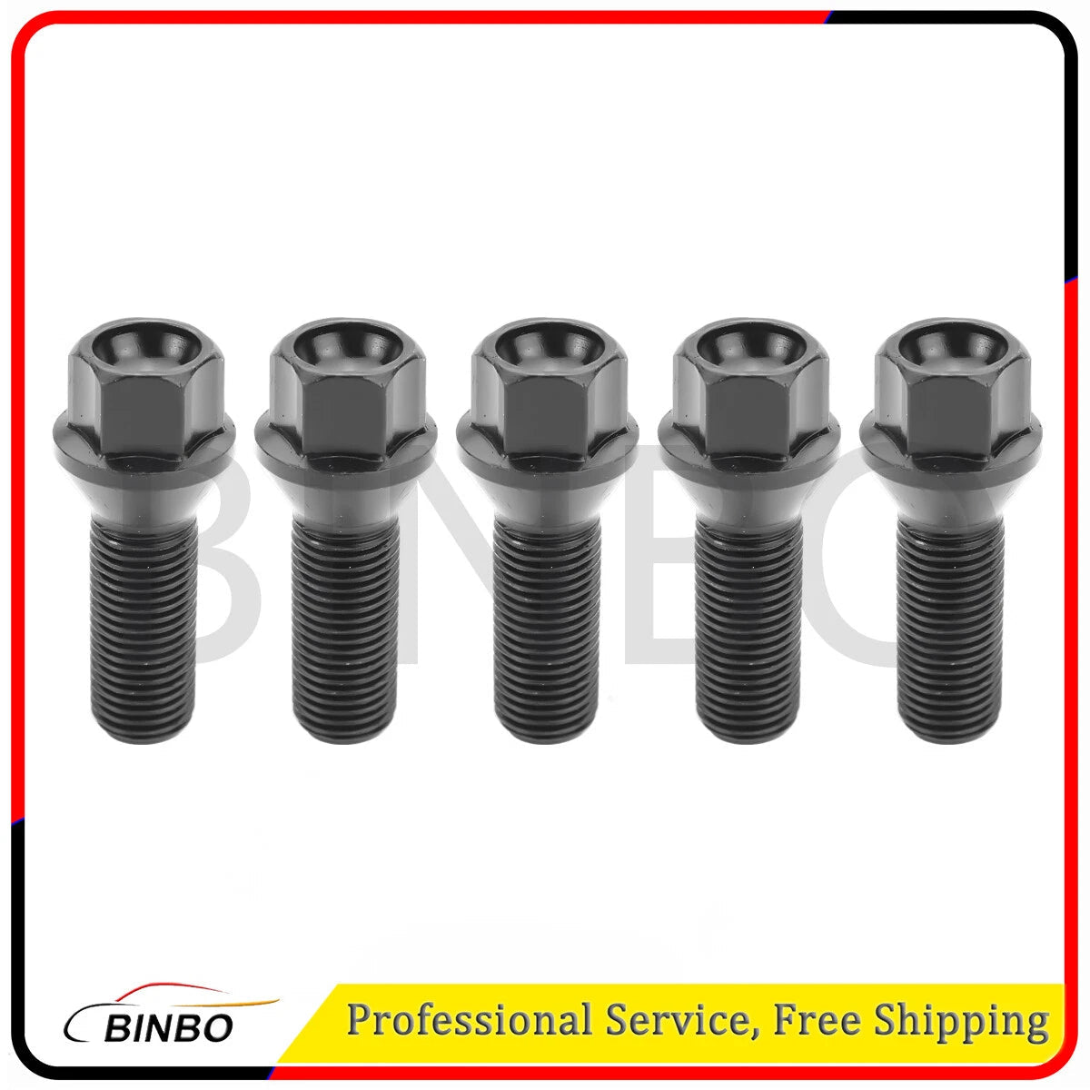 Set of 5 Wheel Black Lugs Bolts Nuts 36136781152 For BMW X3 E83 E66 730Li 735Li 07FC0E-D4 - KOEEK