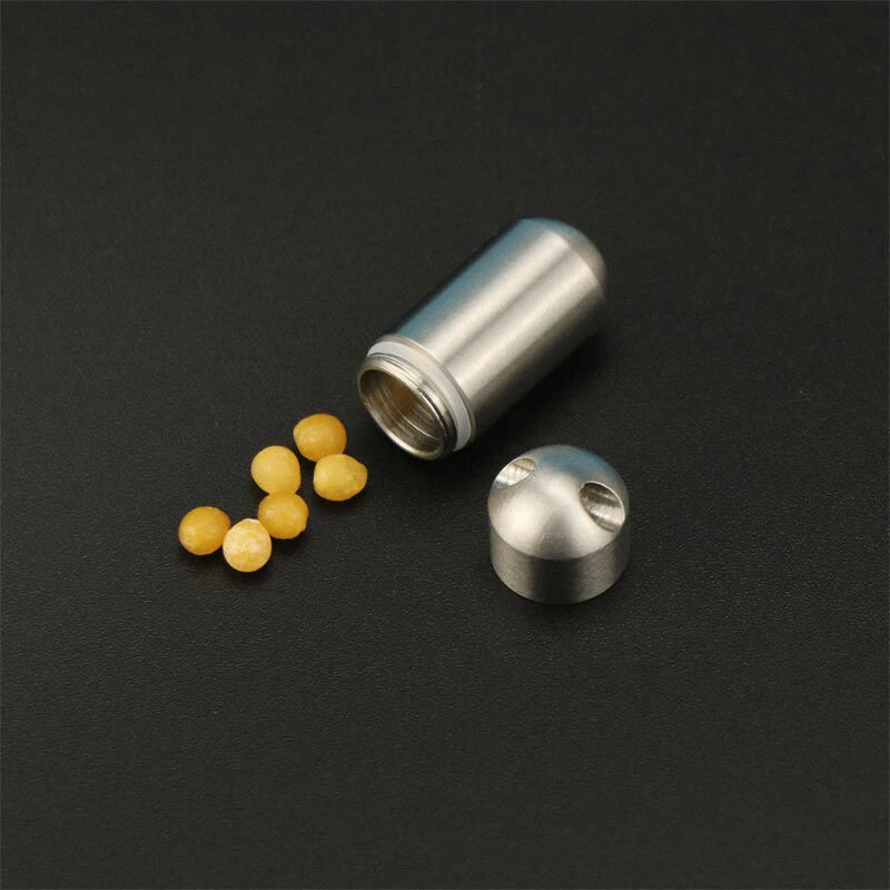 Outdoor Mini Keychain Waterproof Pill Container Box Sealed Storage Tank EDC Tool 07FC0E-D4 - KOEEK
