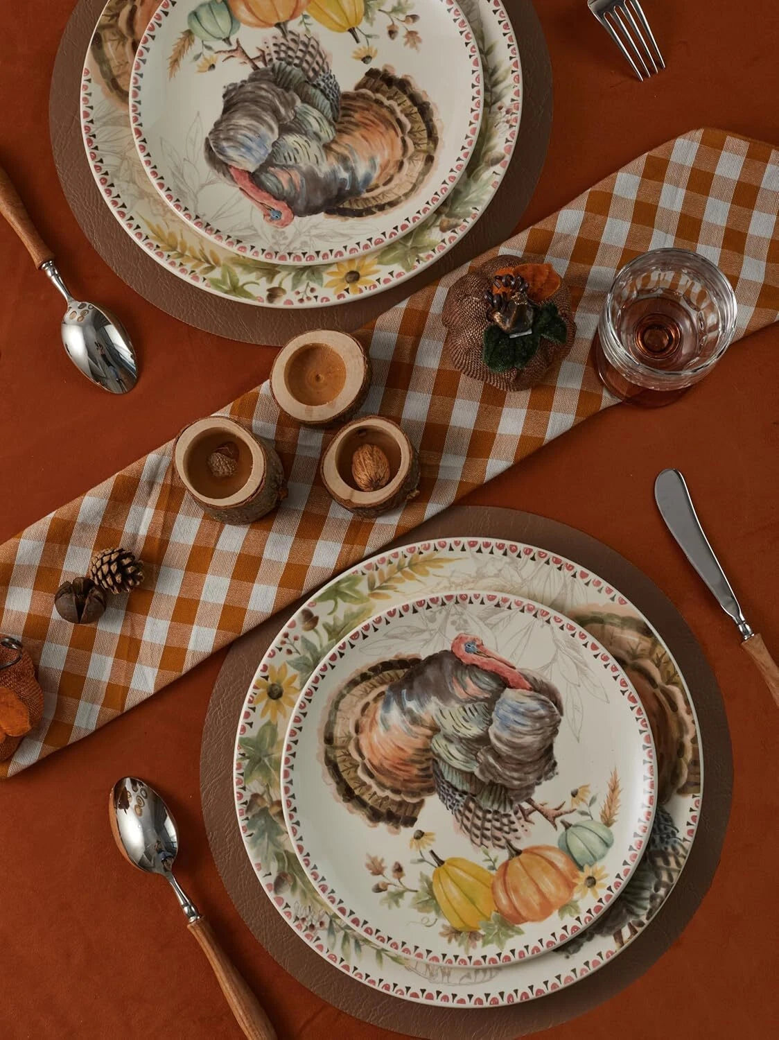 Ceramic Salad Plates, 8.75-Inch, Set of 4, Microwave and Dishwasher Safe 07FC0E-D4 - KOEEK