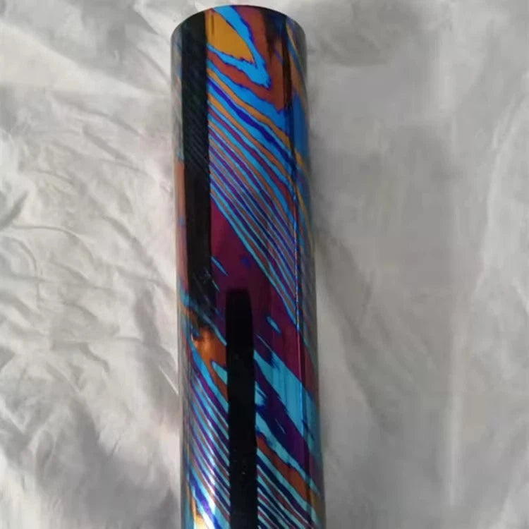Titanium-Damuscus Timascus Worry Coin OD25mm * T100mm - Mokuti 07FC0E-D4 - KOEEK
