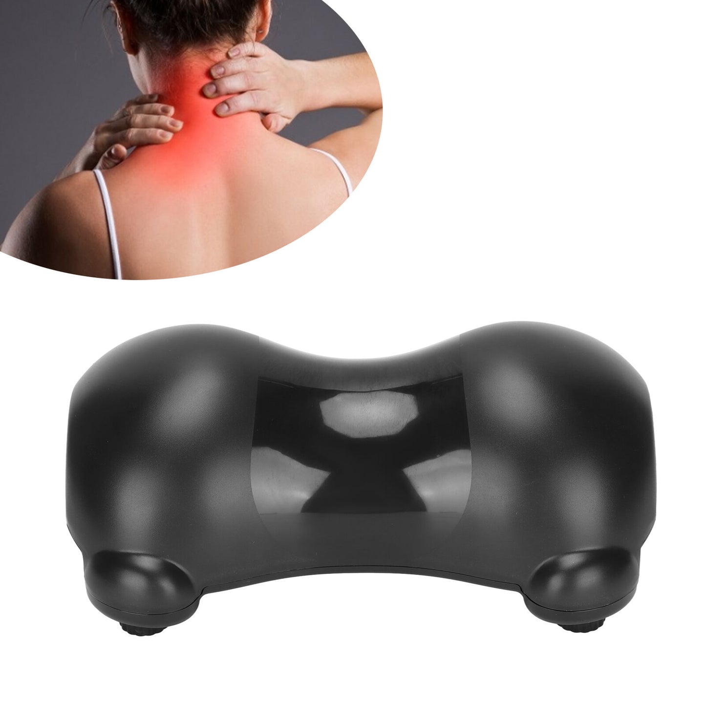 new Neck Stretcher Spine Massage Ergonomic Traction Neck Traction Device(Black ) HGF koeek - KOEEK