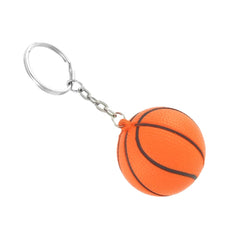 Orange Black Basketball Shape Sport Ball Link Key Chain Ring Keychain 07FC0E-D4 - KOEEK