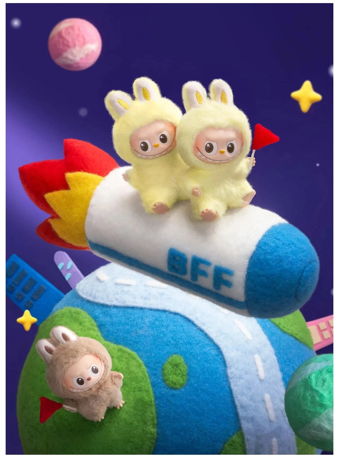 The Monsters Pin For Love Series-Vinyl Plush Pendant Blind Box (N-Z) Hot Cute 07FC0E-D4 - KOEEK