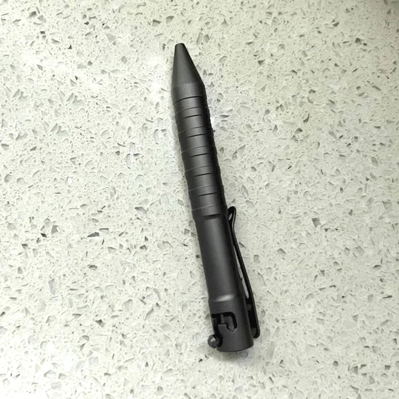 Solid Aluminium Alloy Pocket Ballpoint Pen Office Signature Pen Outdoor EDC Pen 07FC0E-D4 - KOEEK