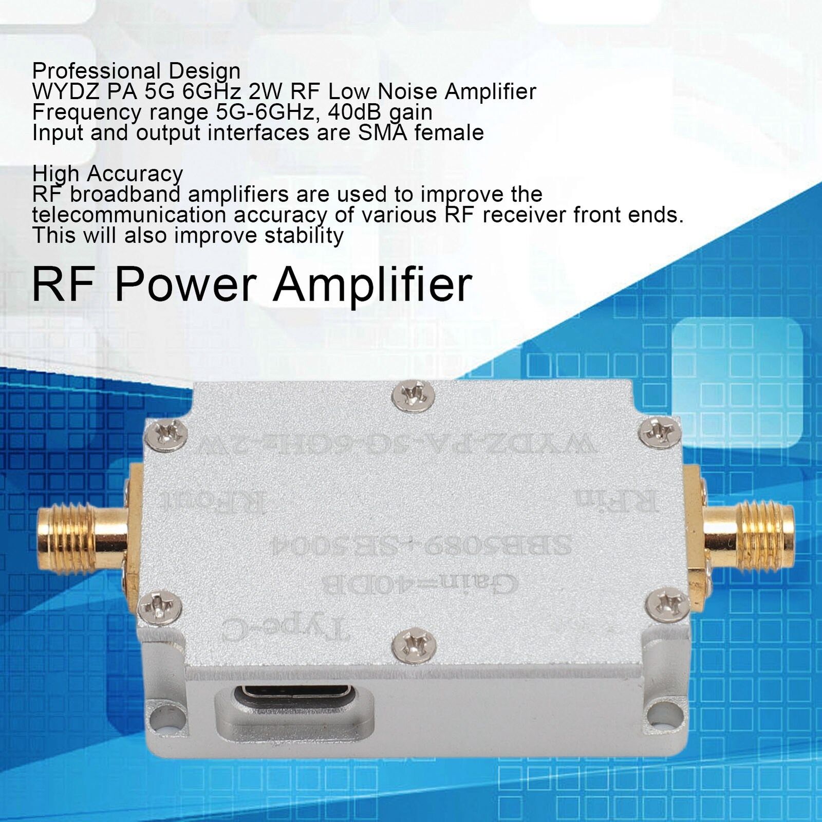 new 5G‑6GHz 2W RF Power Amplifier SBB5089 SE5004 High Gain Low Noise Amplifier For 5 koeek - KOEEK