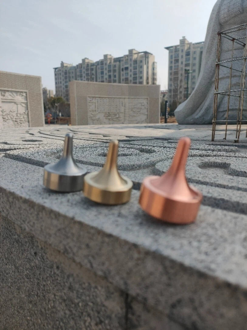 Brass Hand Twisting Spinning Top Gyro Gyroscope Collection Spinner EDC Toy 07FC0E-D4 - KOEEK