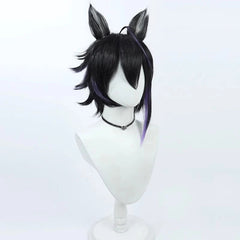 Vigil Arknights Anime Role Short Hair Wigs Hairpiece with Ears Cosplay Prop 07FC0E-D4 - KOEEK