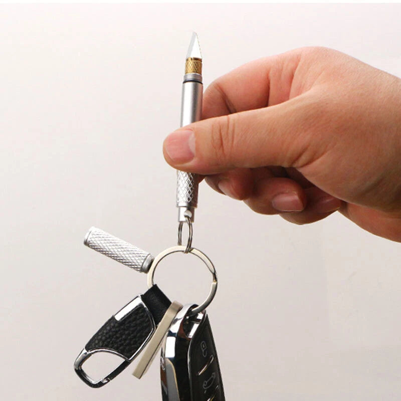 EDC Aluminium Portable Keychain Ball Pen Signatrue Pen Outdoor Travel Camping 07FC0E-D4 - KOEEK