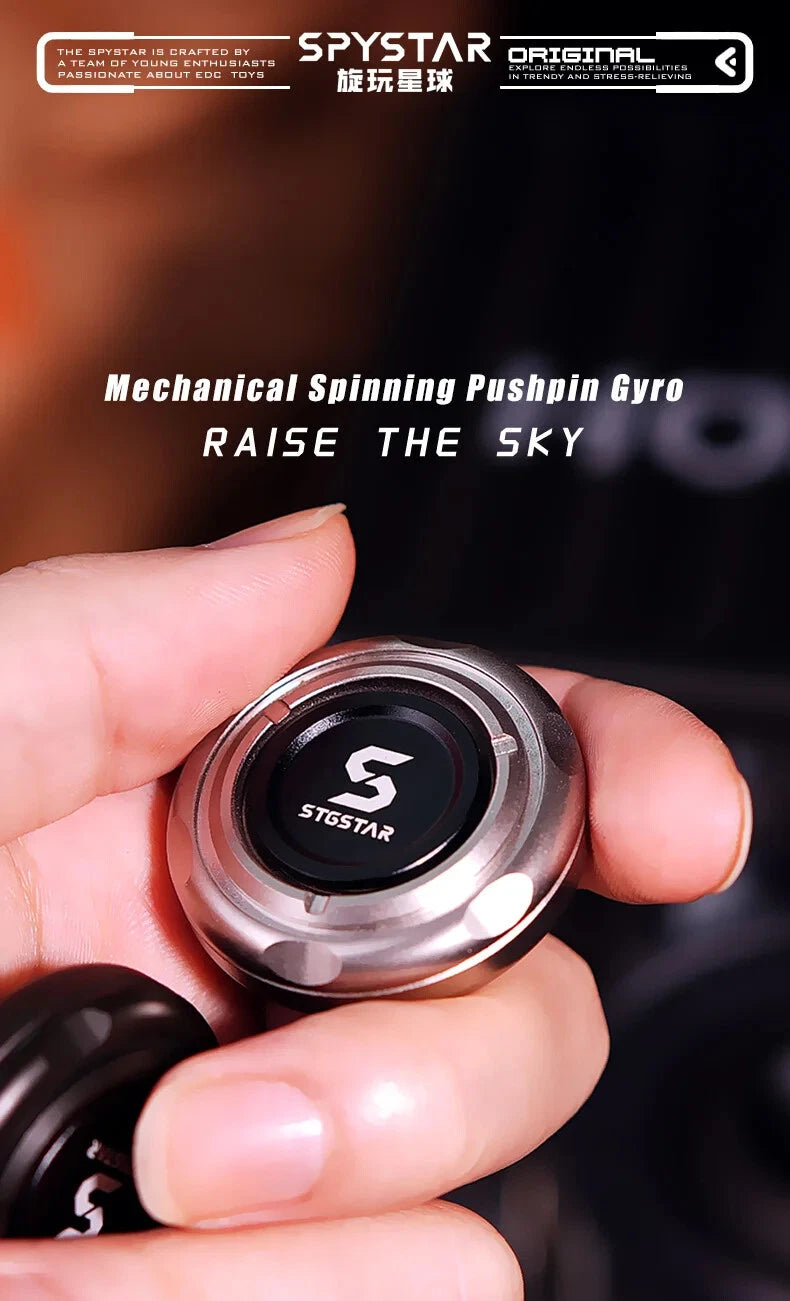 Push Slider EDC Adult Fidget Toy Metal Spinner Ratchet Haptic Toys Gift 07FC0E-D4 - KOEEK