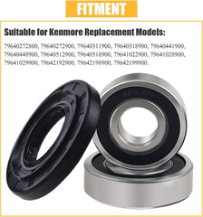 new Front Load Washer Tub Ball Bearings Washing Machine Bearing Kit Black 07FC0E-D4 - KOEEK