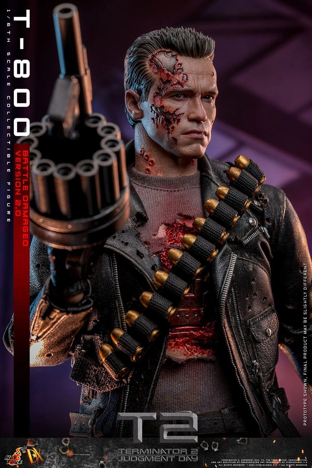 1/6 Hot Toys T-800 Battle-Damaged 2.0 Terminator 2 Scale DX46 Figure HOT_TOYS - KOEEK