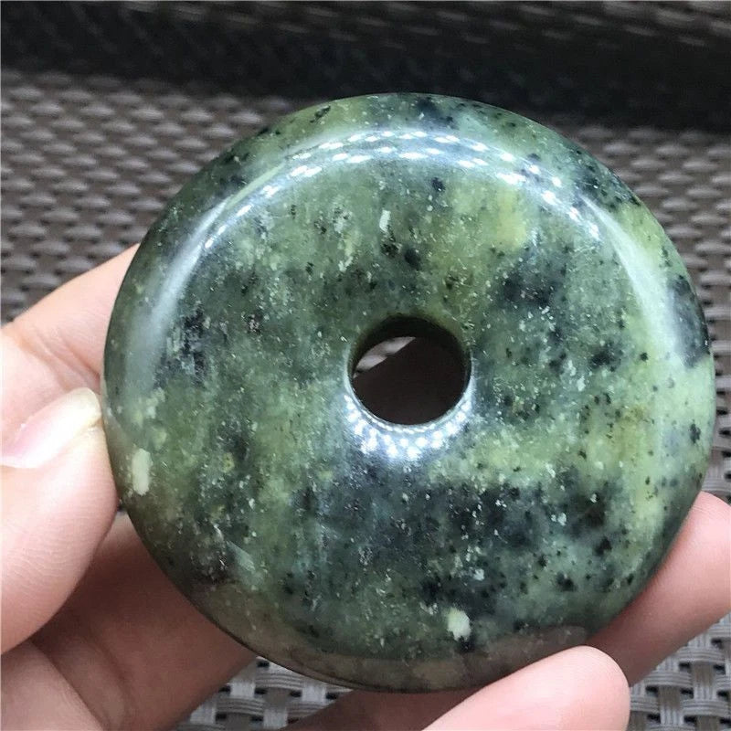 Xiuyu Jade Feng Shui Pendant Hand-Carved Antique Jade Amulet Vintage Stone 07FC0E-D4 - KOEEK