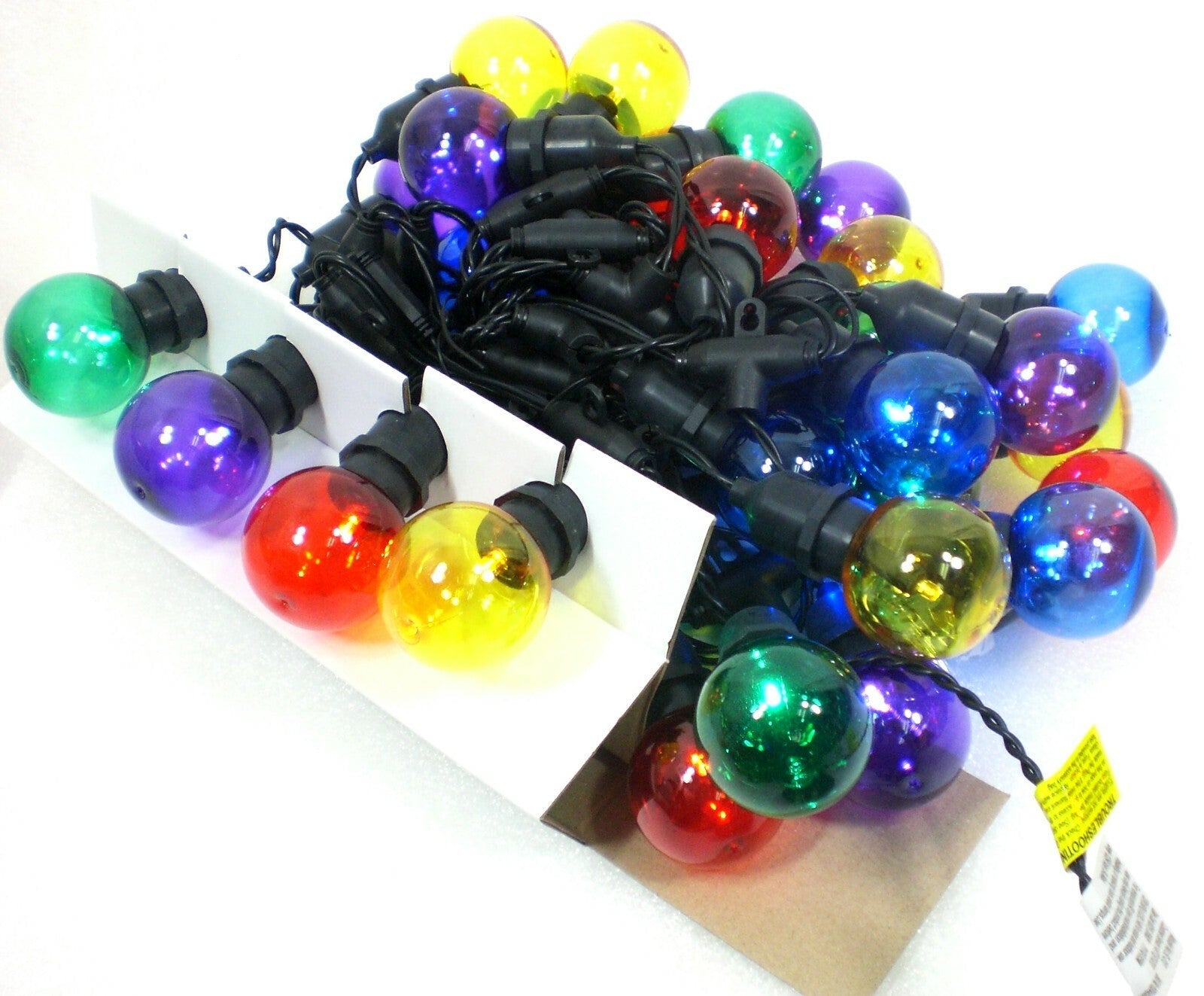 Home Accents 30 Lights G50 LED Christmas Lights Multi Color 19 Feet Long Patio 07FC0E-D4 - KOEEK