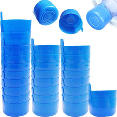 new 30 Pack Non Spill Caps,Reusable 55mm 3 and 5 Gallon Water Bottle Snap On... 07FC0E-D4 - KOEEK