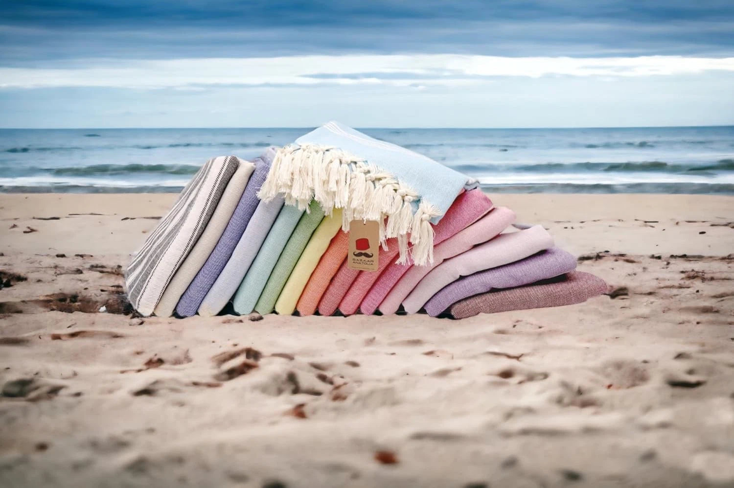 Beach towel –  cotton, quick-drying, sand-resistant towel 07FC0E-D4 - KOEEK