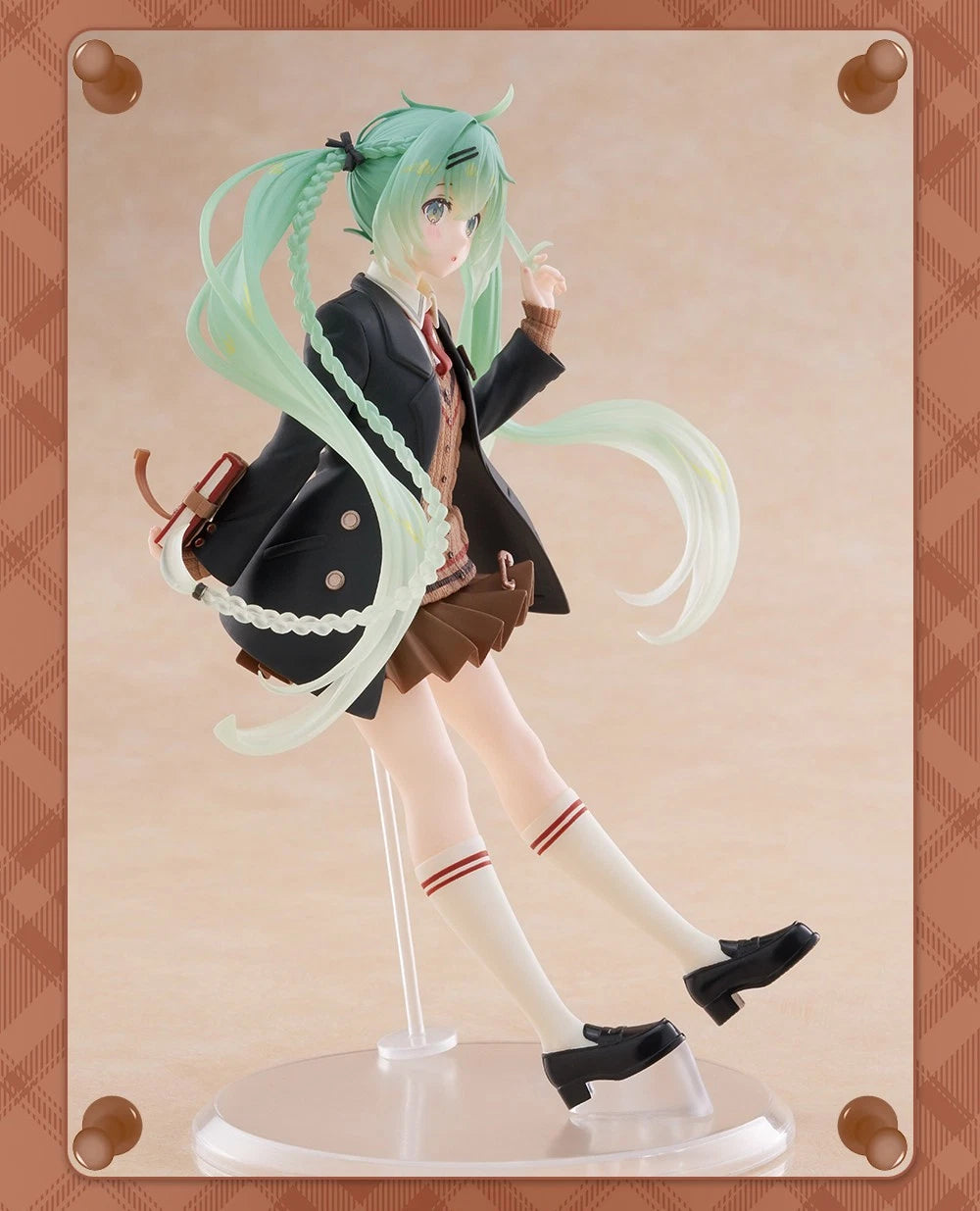 Taito Hatsune Miku Fashion School Uniform Ver. 18cm PVC Anime Figure Collectible 07FC0E-D4 - KOEEK