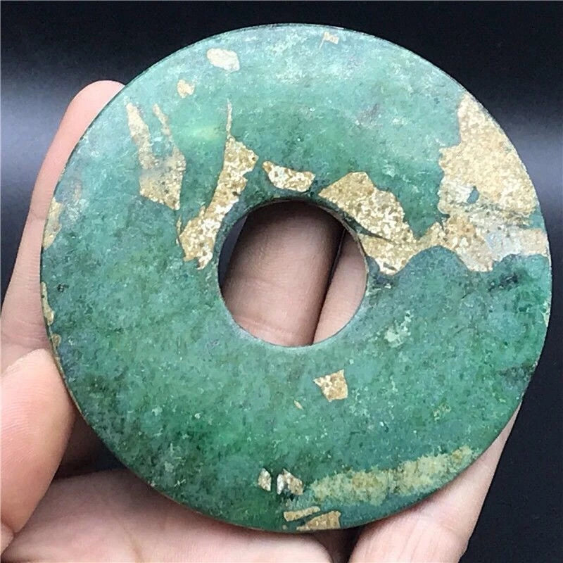 Xiuyu Jade Antique Pendant Amulet Hand-Carved Feng Shui  Vintage Charm 07FC0E-D4 - KOEEK