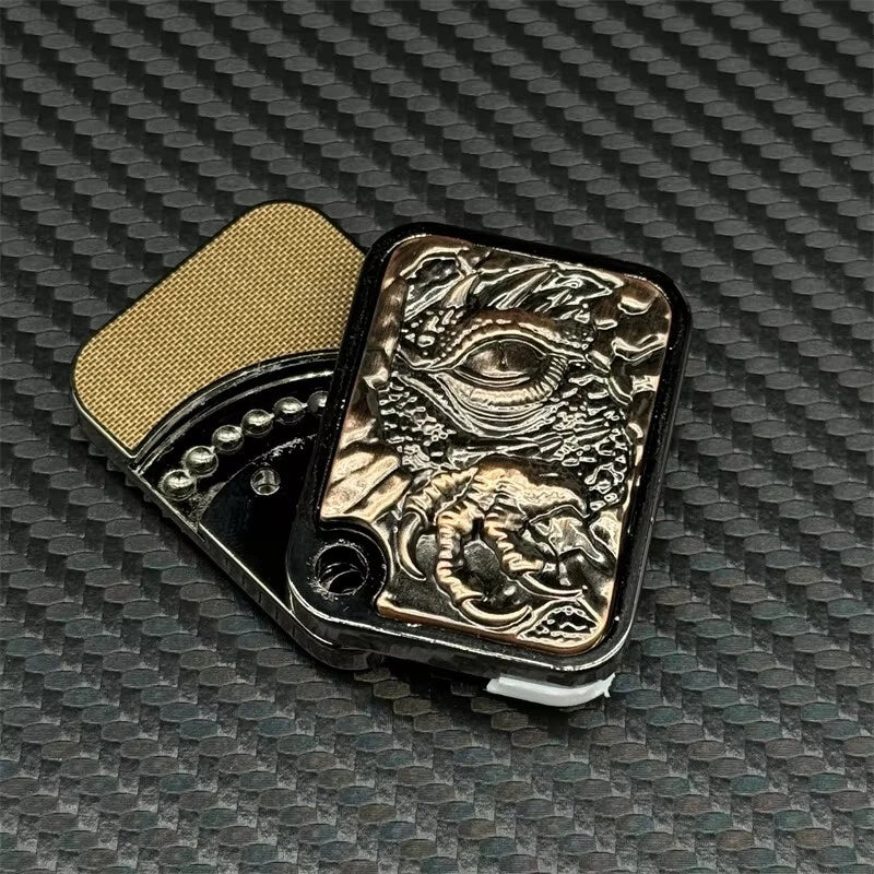 EDC 3D Dragon Embossed Fidget Slider Zinc Alloy Stress Relief Fidget Toys 07FC0E-D4 - KOEEK
