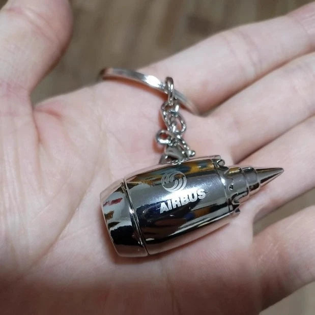 Boeing Airbus Ation Aircraft Engine Keychain Bag Pendant Creative Gift 07FC0E-D4 - KOEEK