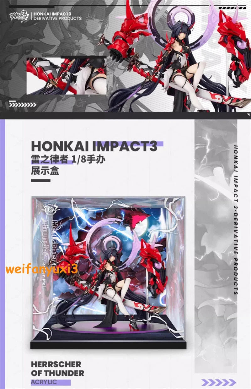 Official Honkai Impact 3 Raiden Mei Herrscher of Thunder 1/8 Figure Display Box 07FC0E-D4 - KOEEK