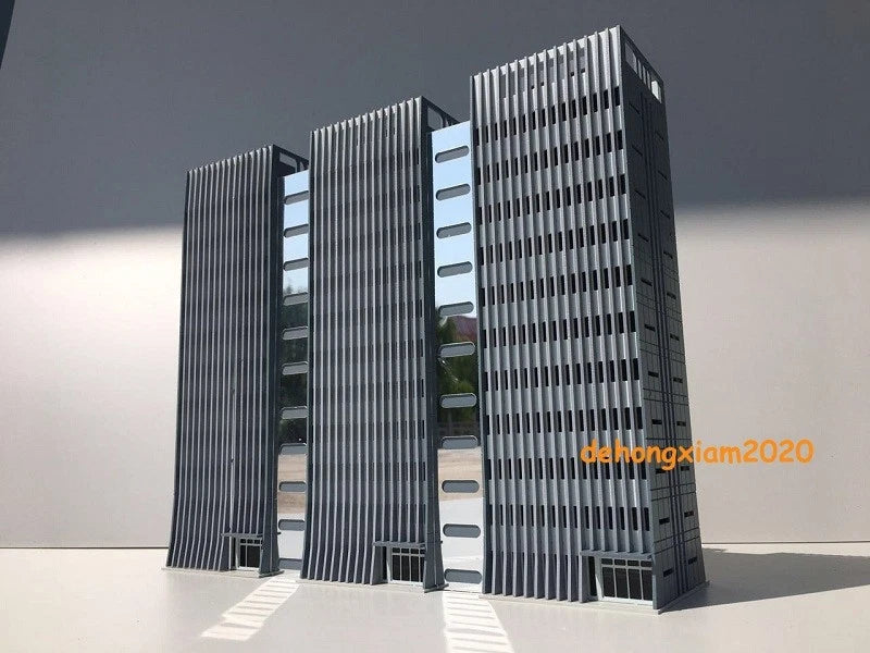 1/150 Building Model Morden Office Building Scene Architecture Assembled Model 07FC0E-D4 - KOEEK