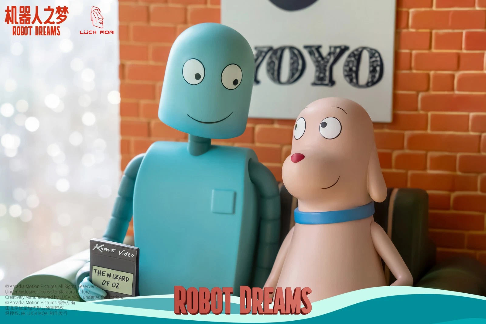 In Stock Official LUCK MOAI X Robot Dreams Collectible Figure Ornament Gift LUCK_MOAI - KOEEK