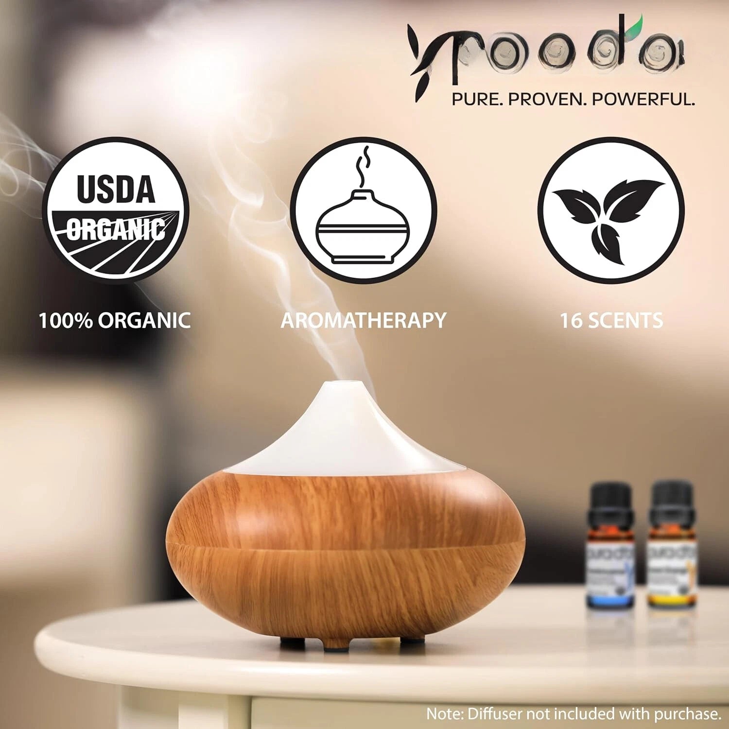 Organic Essential Oil Set - 16x 10mL Wooden Box Aromatherapy Gift Set 07FC0E-D4 - KOEEK