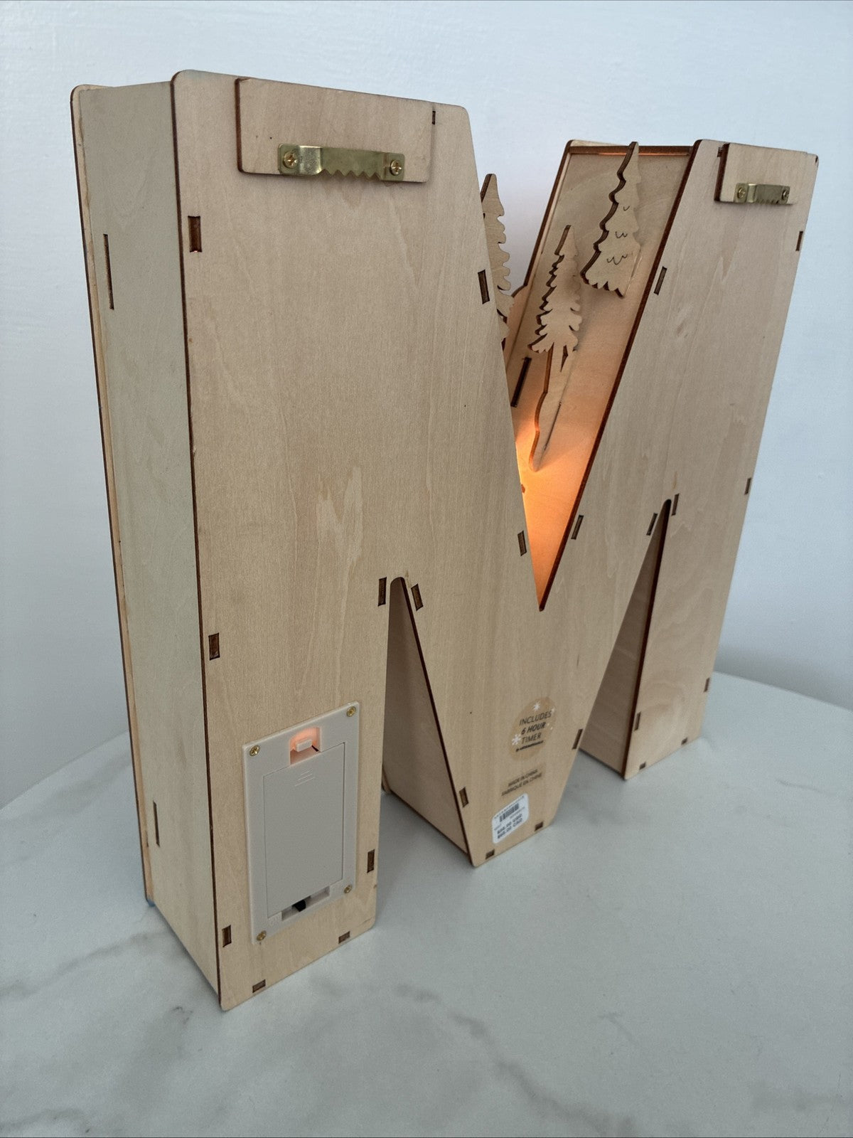 Anthropologie Wonderland Scene Letter M Monogram Christmas Fairy Light Decor ANTHROPOLOGIE - KOEEK