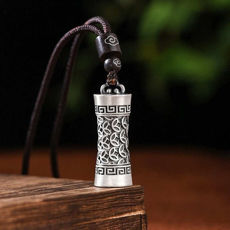 Buddhist Prayer Box Pendant Necklace Ghau Box Pendan Tibetan Gawu Box Necklace 07FC0E-D4 - KOEEK
