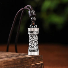 Buddhist Prayer Box Pendant Necklace Ghau Box Pendan Tibetan Gawu Box Necklace 07FC0E-D4 - KOEEK