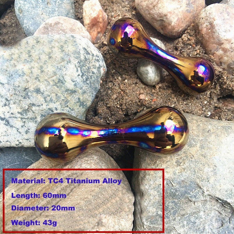 EDC Solid Titanium Begleri Unzip Toys Knucklebone Turn Bone Finger Dumbbell Gift 07FC0E-D4 - KOEEK