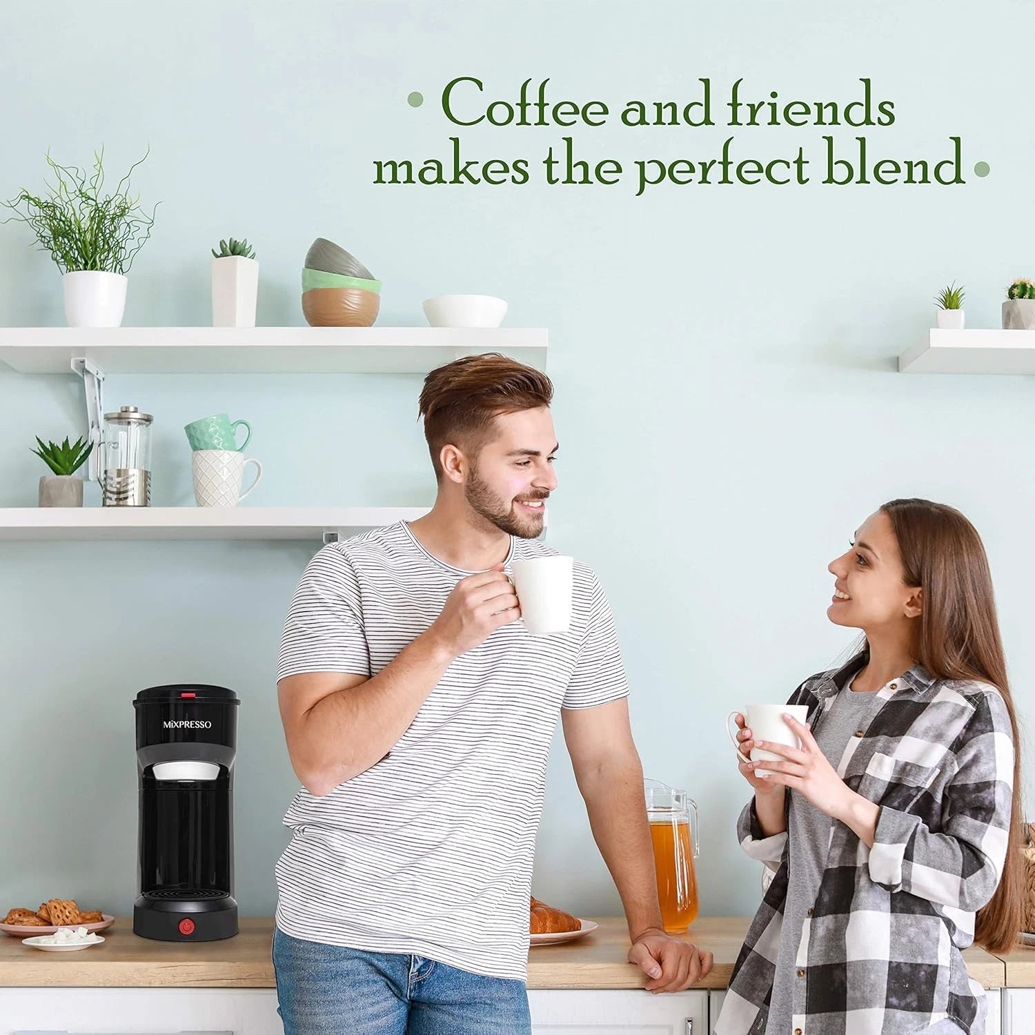 2-in-1 coffee maker – single-cup brewing and grinding coffee maker 07FC0E-D4 - KOEEK