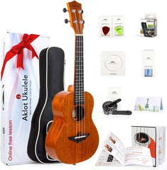 new Ukulele, AKLOT Concert Ukelele Solid Mahogany Size 23 Inch, Acoustic AKLOT - KOEEK