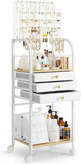 Large Jewelry Organizer Stand with 3 Box Drawer - Necklace Organizer Earring 07FC0E-D4 - KOEEK