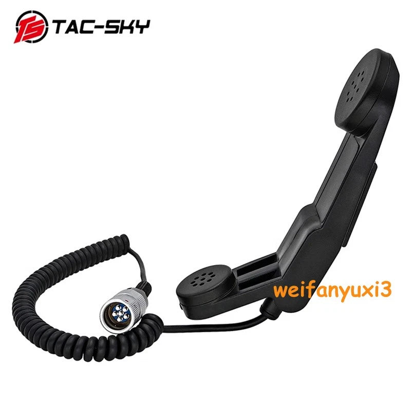 US! Tactical H250 Handset Handheld 6-Pin Speaker Micophone for PRC-152/148 Radio 07FC0E-D4 - KOEEK