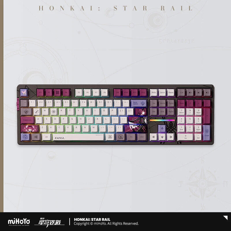 miHoYo Honkai Star Rail Kafka RGB Official Mechanical Keyboard Backlit Keyboard 07FC0E-D4 - KOEEK