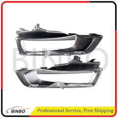 1 Pair Front Fog Lamp Silver Trim Bezel For Land Rover Discovery Sport 2015-19 07FC0E-D4 - KOEEK