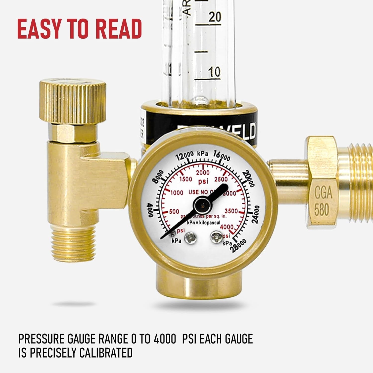 new RX WELD Argon Regulator Flowmeter Gas Gauge for Mig Tig Weld with Gas... RX WELD - KOEEK