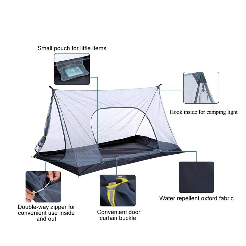 Ultralight Camping Tent Survival Bungalow Tent Outdoor Camping Equipment 07FC0E-D4 - KOEEK