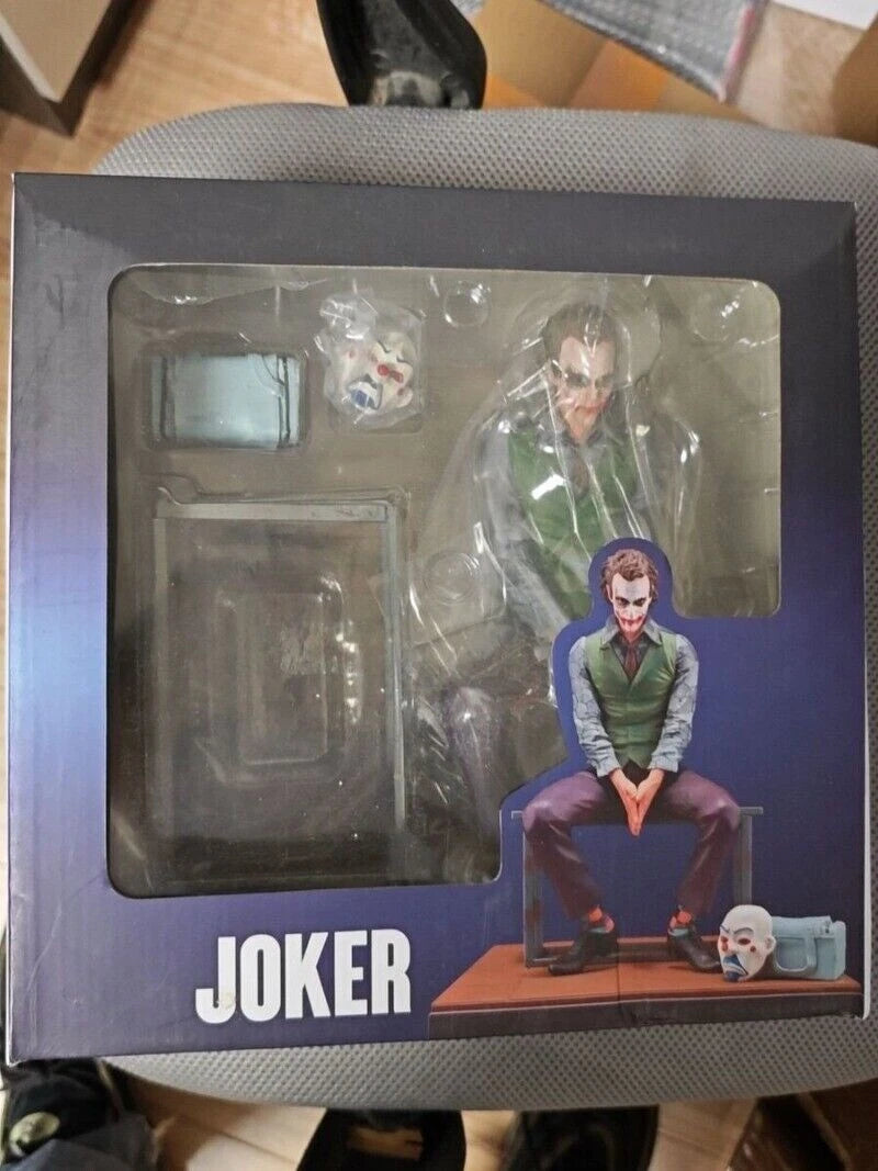 DC Comics Batman Dark Knight Heath Ledger Joker Chair Action Figure Statue Boxed 07FC0E-D4 - KOEEK